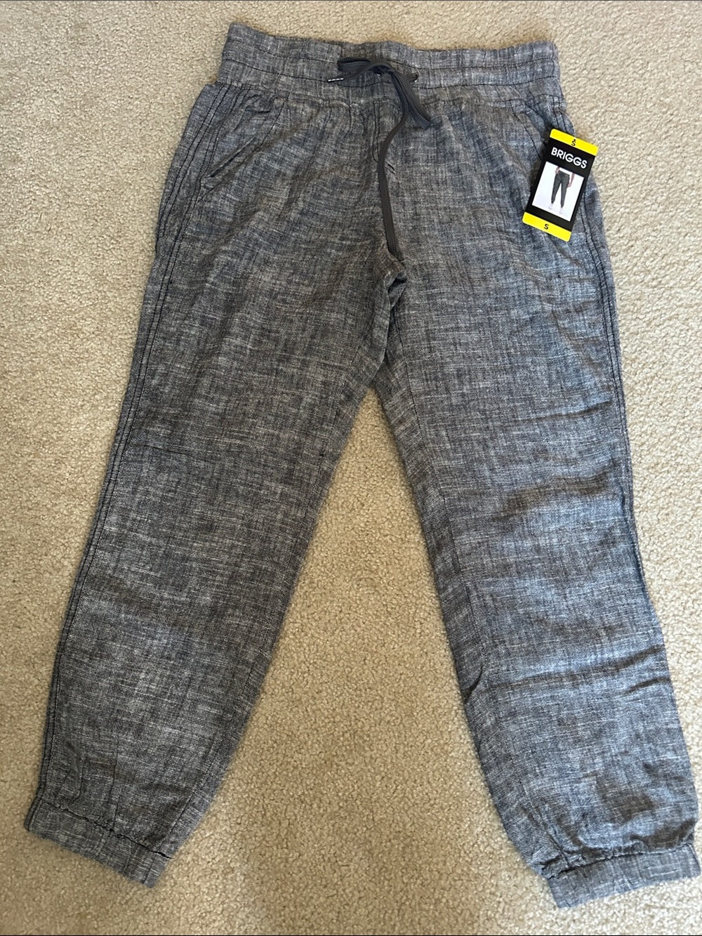 Briggs New York Women’s Heather Gray Drawstring Joggers
